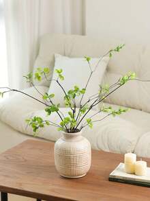 1 pieza/3piezas/5piezas Hoja de Arce Artificial, Altura de 22.44/38.5 Pulgadas, Flores Artificiales, Flores Falsas, Plantas Artificiales, Decoración Artificial, Decoración del Hogar, Decoración del Dormitorio, Suministros para Fiestas, Decoración de la Casa, Decoración del Hogar, Planta de Verano, Decoración Boho, Decoraciones Artificiales, Suministros para Fiestas, Flores Artificiales para Decoración del Hogar, Follaje Falso para Paredes de Jardín, Flores Artificiales en Jarrones de Vidrio, Plantas Falsas para Decoración del Dormitorio. - Verde - Ver 5