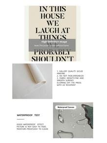 1pc Frameless Modern Humorous Quote Wall Art - Inspirational Humorous Canvas Poster Print, Suitable For Living Room, Bedroom, Kitchen Decor, Best Gift Choice, Bedroom Room Decor, Bedroom Decor, Wall Art, Vintage Poster & Best Gift Choice - Word - View 9