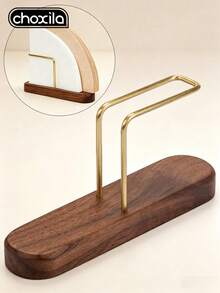 choxila 1pc Coffee Filter Holder, Coffee Filter Storage Rack, Walnut Wood Coffee Filter Stand, Pour Over Coffee Filter Holder - Filter Paper Holder - View 4