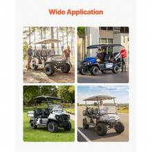 Golf Cart Wheels, 8" 18x8.50-8 Black Steel Golf Cart Tires And Wheels Combo (Set Of 4) Fit Club Car, EZGO, Yamaha, 4 Ply Rubber 4-Lug Lawn Mower Tires & Rims Assembly, 800 Lbs Load, All-Terrain - 8" 18x8.50-8 - View 7