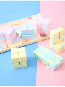 Cubo Infinito Juguete Creativo, Cubo Fidget, Cubo Macaron de Bolsillo - Versión actualizada - Ver 6