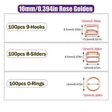 HSDOUBLE 300pcs/Pack Metal Bra Rings, Sliders, Bra Strap Hooks, Adjustable Buckles, Lingerie Strap Adjustment Accessories, Used For Lingerie Swimwear Adjustment Sewing Accessories - 300pcs - View 13