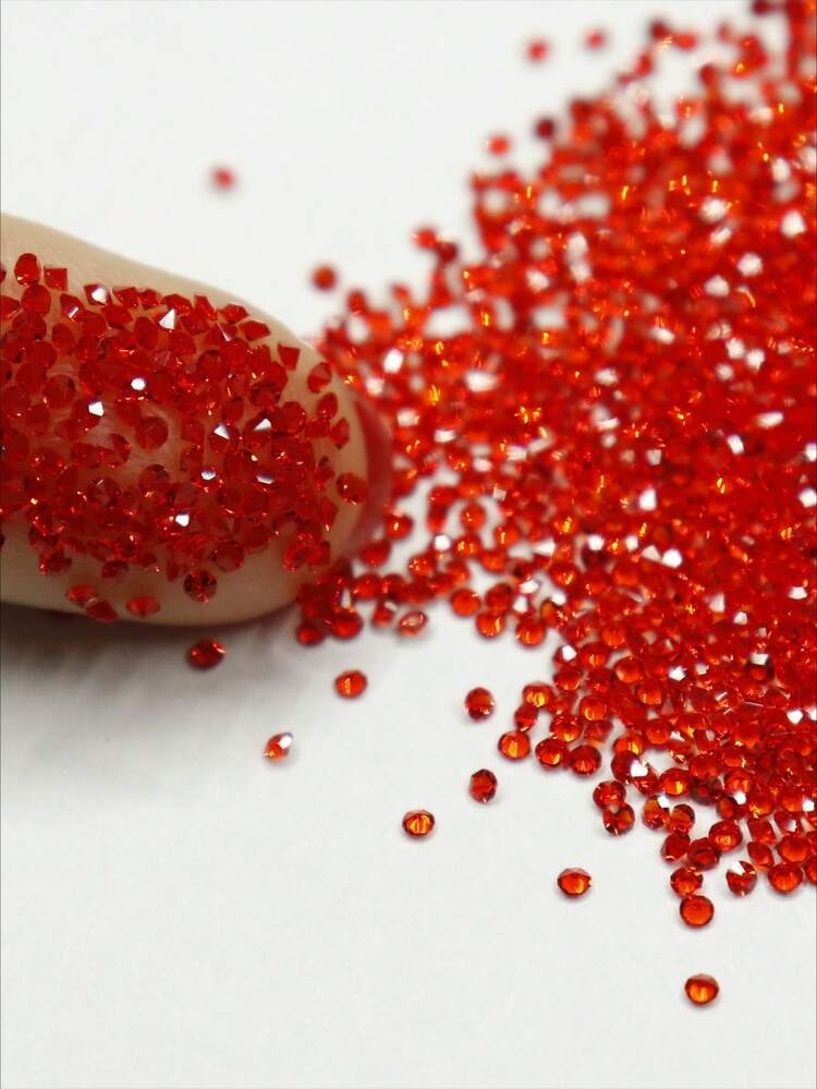 1440 viên đá pha lê nhọn đóng túi, đá micro thủy tinh trong suốt trang trí nail DIY - Màu Hồng baby - Xem 8