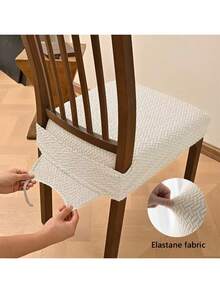 1pc Non-Slip Dining Chair Cover, Soft Plaid Pattern, Elastic Chair Cover, Suitable For Office And Home Chairs, Beautiful High Elastic Soft, Can Replace Old Surface, Protects Chair, Aesthetic Home - Multicolor - View 13