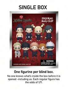 Crunchyroll 1pc Official Authorized 3D Anime Character Series Blind Box Keychain, Random 1pc, Could Be Yuji Itadori, Megumi Fushiguro Or Other Characters, Suitable As Anniversary Or Birthday Gift For Mom, Friends - MN-30135 - View 5