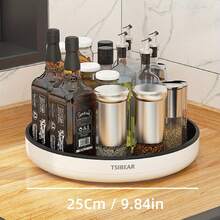 1pc Large Capacity Rotating Spice Rack, Can Store Various Seasoning Bottles And Jars, Kitchen Utensil, 360° Rotatable, Extremely Strong Load-Bearing Capacity, Items Clearly Visible, No Contact With Food - Multicolor - View 13