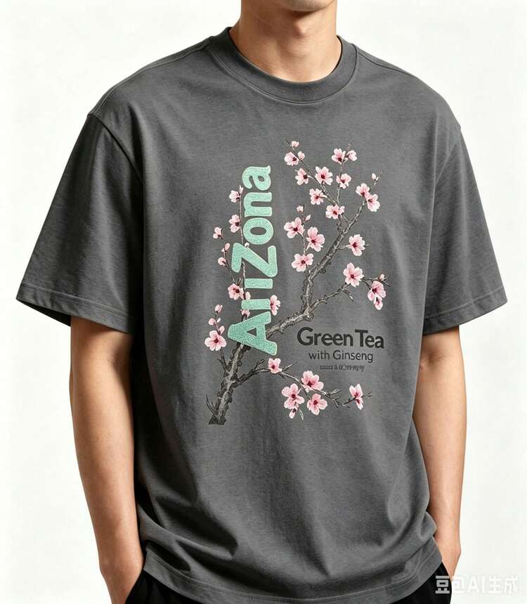 Tee Featuring Arizona Green Tea Design - 2026 Everyday Apparel