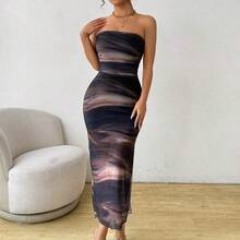 Women Long Dresses - Rojo - View 5