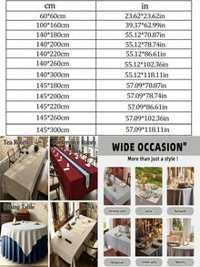 1件純色聚酯纖維桌布，適用於餐桌、咖啡桌、桌面裝飾，適合婚禮宴會、生日派對、居家裝飾、戶外、書房、廚房 - 黃色 - 查看 2