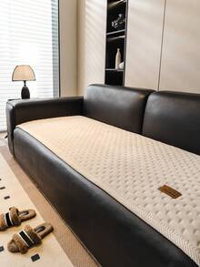 SANMOSPIN 1pc Fashion Solid Color Sofa Cover, One-Piece Non-Slip Granular Sofa Pad, Minimalist Premium, All-Season Use, For Bedroom Living Room Office Home Decor, Suitable For Single Double 3-Seater 4-Seater And Sectional Sofas - Multicolor - View 11