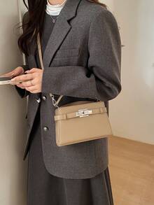 Women's Mini Fashion Versatile Colorblock Casual Handbag - Khaki - View 3