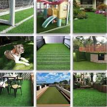 Garden Landscape Lawn Carpet Mat Turf Green Artificial Fake Synthetic Grass Rug - 200g Moss - View 7