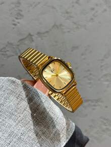This Classic Women's Quartz Watch Is Elegant And Exquisite, Perfect For Daily Wear And Commuting, And Also Makes An Ideal Gift. - Gold - View 7
