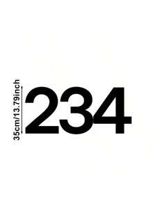 Customized Modern Door Number Plate - Black Door Number And Address Plate - Door Number Plate - Black - View 12