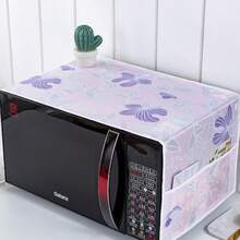 Funda antipolvo impermeable para refrigerador con bolsillos de almacenamiento laterales, protector para la parte superior del refrigerador, organizador de cocina - Ver 30
