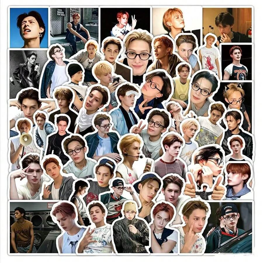 68pcs CORTI/S Member JAMES Solo Stickers, DIY Decorative Stickers For Planner, Desk Decor, Stationery Embellishment, Exclusive Collection For Fan Enthusiasts, Birthday Gift For Best Friend - Multicolor - View 1