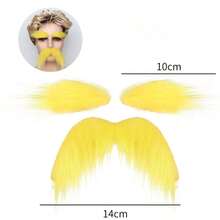 1pc Halloween Realistic Fake Beard, Holiday Party Big Beard Costume Decoration - Multicolor - View 6