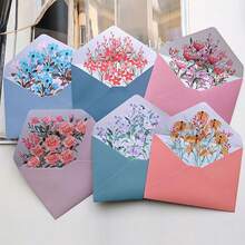 Schreibpapier und Umschläge Set, warmes Blumenmotiv Schreibwaren Set für Hochzeitseinladungen und Wünsche, liniertes Schreibpapier mit Umschlägen - Übersicht 6