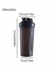 600ML PP5 認證蛋白搖搖杯，附掛環與防漏蓋，刻度杯身配不鏽鋼攪拌球，可洗碗機清洗，健身運動水壺，適合健身房、學校及日常使用 - 彩色 - 查看 8