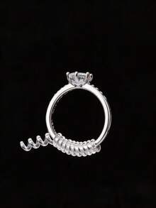 4pcs Anti-Slip Adjustable Ring Sizers - Clear - View 4