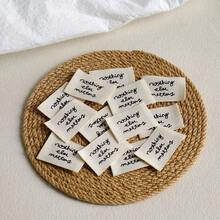 Fabric Labels - DIY Clothing Labels, Apparel Labels, Washable Textile Labels, Suitable For Garments, Doll Clothes And Handicrafts - Khaki - View 7