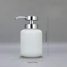 1件 350ml 極簡主義玻璃皂液器－可補充式檯面壓頭瓶，適用於洗髮精、沐浴露或洗手液；適合浴室必需品、家居裝飾、梳妝台配件及季節性風格（秋季/返校季）。 - 多色 - 查看 12