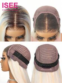 ISEE HAIR Wear Go 免膠直髮 6*4 透明蕾絲假髮 180%密度 10-14吋 銀色挑染 預剪蕾絲 預拔髮際線 真人髮 女用日常款 - SSilver - 查看 6