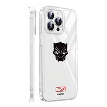 Miniso Marvel 鋼鐵人 美國隊長 蜘蛛人 黑豹手機殼 防護保護套 透明防摔軟殼，適用於 iPhone 18 Pro Max/18 Pro/17/17 Pro/Air/16 Pro Max/15 Plus/14/13/IP17/15 Pro/12 Pro/11/16 Plus，相容 Apple - 無色 - 查看 3