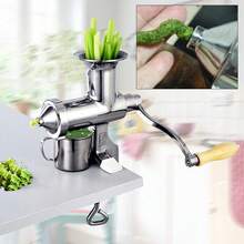 SanBouSi Stainless Steel Juicer Manual Juicer Tool Desktop Fruit & Vegetable Squeezer - Silver - View 3