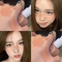 HERORANGE Rubor Líquido Hidratante Multiusos Difuminable Suave Radiante Rosa Juvenil y Delicado a Prueba de Transferencia Uso Dual Ojos & Mejillas Cosmético Regalo Perfecto de Navidad & Cumpleaños Belleza Diaria - Multicolor - Ver 10