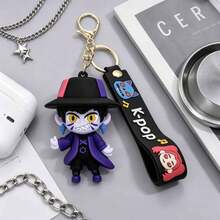 Gantungan Kunci Figur Musik K-Pop MINISO Hunter Squad, Set Gantungan Kunci Boneka Lucu, Hiasan Ransel untuk Kembali ke Sekolah, Liontin Mainan Karakter Idola Kartun Perempuan, Hadiah Cocok untuk Teman Sekelas, Teman, dan Dekorasi Kunci Mobil - Gaya 3 - View 4