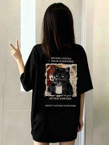 Women T-Shirts - Black - View 1