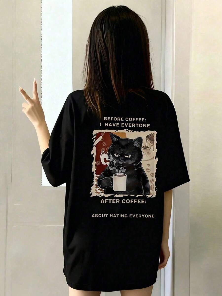 Women T-Shirts - Black - View 1