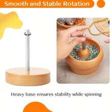 Bead Bowl, Beading Tool, Suitable For Rapid Threading - Perfect For Bead Makers, Jewelry Manufacturers And Designers - Wooden Bowl With Large Eye Needles - Saves Time And Efficiently Loads Seed Beads - Beaded Bowl Set - View 4