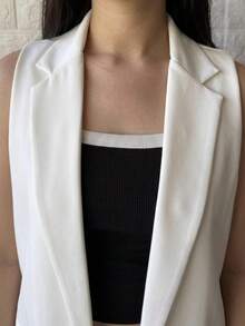 Women Lightweight Blazers - Putih - View 4
