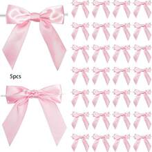 5/10/18/38/68 Pcs Satin Twist Tie Bows For Treat Bag Satin Ribbon Tie Bows For Tying Up Packages Present Bags Bakery Candy Bags Decorating Ribbon Bow Gift Wrap Bows - View 59