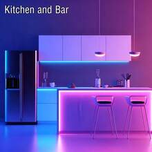 3.28ft-98.4ft 臥室 LED 燈條,RGB 變色 LED 燈,附 APP 遙控、音樂同步、定時與可調光房間裝飾燈 - 3535RGB - 查看 10