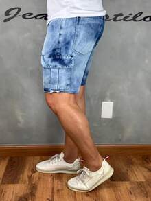 Stonewashed Cargo Shorts - Stoned - View 6