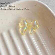 Acrylic Transparent UV Color Fat Bow Bead DIY Jewelry Mobile Phone Chain Keychain Production Accessories Materials - Multicolor - View 15