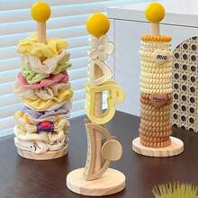 Vintage Star-Shaped Bamboo Hair Accessory Organizer Rack, Hair Tie Holder, Hair Clip Display Stand, Vertical Jewelry Holder For Headbands, Hair Clips And Accessories, Hair Accessory Storage Box - Multicolor - View 11