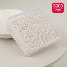 2.6mm Sundymot Fuse Beads, 3000PCS+ Black & White Colors, Individually Packaged With Small Storage Box, Suitable For DIY Pendant, Keychain, Jewelry Making, Craft, Graduation, Back To School, Christmas, Party & Birthday Gifts, Refill Pack - 2.6mm Puzzle Beads - View 26