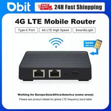 DBIT Mini Box 4G Lte Router Wifi SIM Card Modem 4G Car Wifi Amplifie Support 5V USB Power Supply And 30 Device Connections - Black - View 2