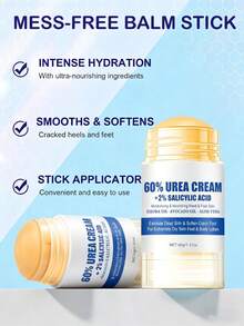 60% Urea Hydrating And Anti-Cracking Foot Cream, 2025 Upgraded Moisturising And Relieves Cracking And Dryness Foot Cream, Foot Lotion Heel Stick And Hydrates Dry And Cracked Feet And Hand - 1 - View 6