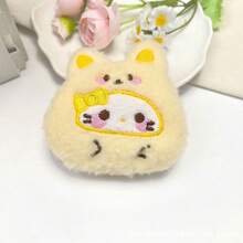 1 Pc Head Cover Plush Toy Backpack Accessory Birthday Gift Valentine's Day Gift Souvenir Keychain Small Pendant - Multicolor - View 8