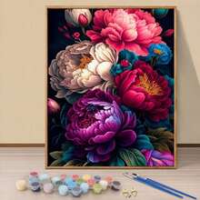 Sommerliches Blumenmotiv Digitales Ölmalerei-Set für Erwachsene und Anfänger 40x50cm/16x20in/1 Stück, ungerahmt, DIY mit Pinseln und leicht zu malendem Acrylfarben-Set, Heimdekoration Kunsthandwerk, ideales Geschenk zum Geburtstag, Vatertag, Weihnachten, Muttertag und Valentinstag - Heilblume - Übersicht 6
