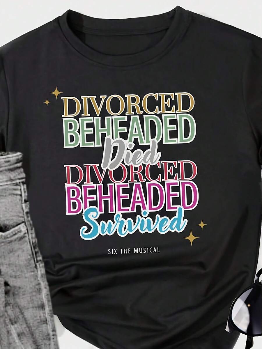 Liquidation Mujer Unisex Short-Sleeved Jersey T-Shirt For Six Musical Merchandise And Outfits - Back - View 1