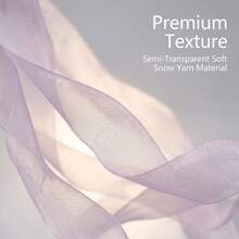 1 Roll Soft Taro Purple Sheer Organza Ribbon, INS Style Lavender Ribbon, Semi-Transparent Texture Gift Box Packaging Satin Ribbon, Bow DIY Decoration Ribbon - View 2