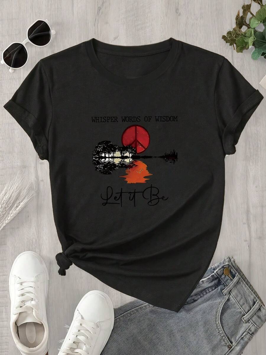 Halloween Graphic T-Shirt - Black - View 1