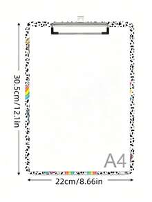 Customizable Acrylic A4 Folder, Personalized With Images And Notes, Ideal Tool For Organizing Test Papers And Creating Scrapbooks, Back To School Essential, Perfect Gift For Teacher's Day, Must-Have For Office And Classroom, Also Suitable For Sketching Or Writing - Multicolor - View 6