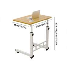 Modern Side Table, Metal Frame, Easy Assembly, Suitable For Living Room, Bedside, Balcony, Home Decor, Bedside Table With Wheels, Movable Sofa Side Table, Small Desk, Dining Service Cart, Easy To Install. - Multicolor - View 4